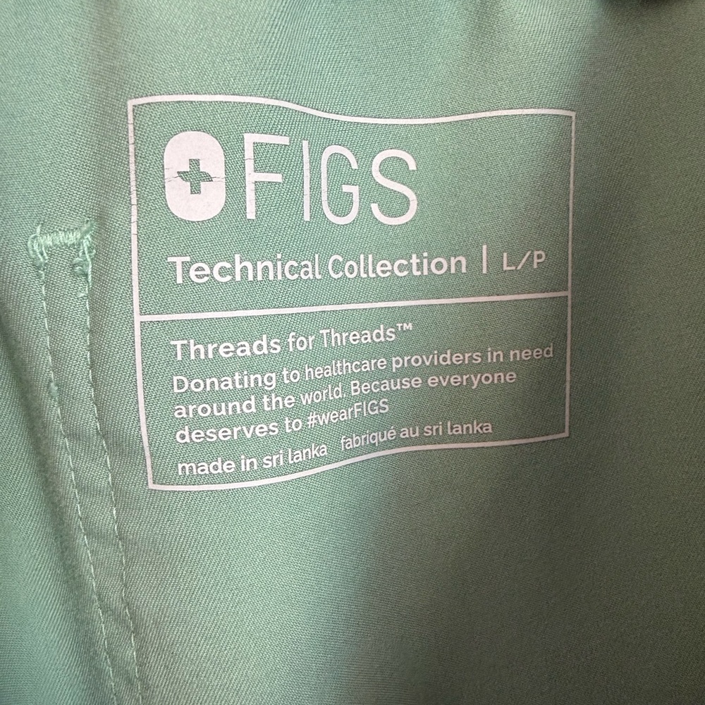 FIGS Scrub Pants Large Petite L/P Light Green Technical Collection - Picture 8 of 8
